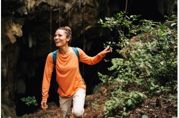 Image of ExOfficio BA Wanderlux Crew LS - Womens, Amber Rose, Medium, E12445-18900-M