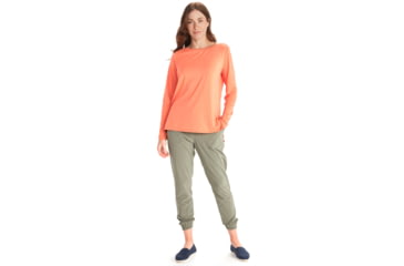 Image of ExOfficio BA Wanderlux Crew LS - Womens, Amber Rose, Medium, E12445-18900-M