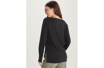 Image of ExOfficio BA Wanderlux Crew LS - Womens, Black, Extra Small, E12445-9999-XS