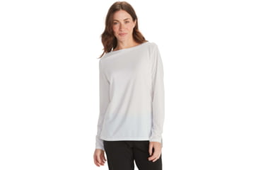 Image of ExOfficio BA Wanderlux Long Sleeve Crew - Womens, White, M, E12445-1000-White-M
