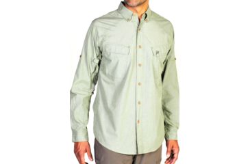 Image of ExOfficio Bugsaway Baja Sur Long Sleeve Shirt - Mens, Olive, Small, 11012009-6620-S