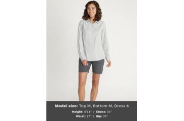 Image of ExOfficio Bugsaway Brisa Long Sleeve Top - Womens, Admiral Blue, Small, 2101-3152-5017-S