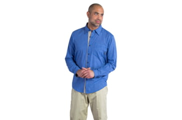 Image of ExOfficio Bugsaway Hakuna Long Sleeve Shirt - Mens, Prussian, Extra Large, 11012644-5811-XL