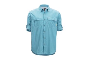 Image of ExOfficio BugsAway Halo Check Long Sleeve - Men's, Dk Navy Check, Medium, 1101-2856-Dk Navy Check-M