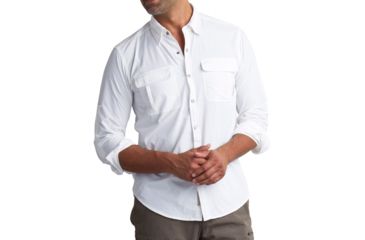 Image of ExOfficio Bugsaway Halo Long Sleeve Shirt - Men's-White-Medium