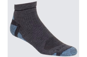 Image of ExOfficio BugsAway Hiker Quarter Sock - Women's-Dk Charcoal-M/L