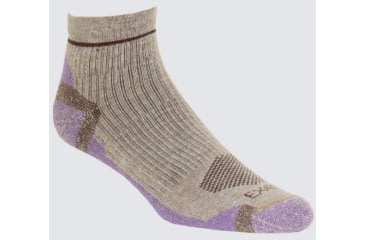 Image of ExOfficio BugsAway Hiker Quarter Sock - Women's-Lt Khaki-S/M