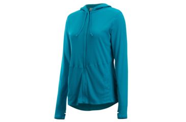 Image of ExOfficio BugsAway Lumen Full Zip Hoody - Women's, Algiers Blue, XL, 21113285-5328-XL