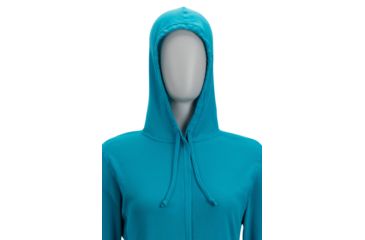Image of ExOfficio BugsAway Lumen Full Zip Hoody - Women's, Algiers Blue, XL, 21113285-5328-XL
