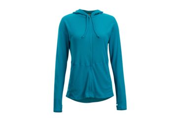 Image of ExOfficio BugsAway Lumen Full Zip Hoody - Women's, Algiers Blue, XL, 21113285-5328-XL