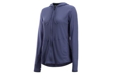 Image of ExOfficio BugsAway Lumen Full Zip Hoody - Women's, Blue Heron, S, 21113285-5016-S