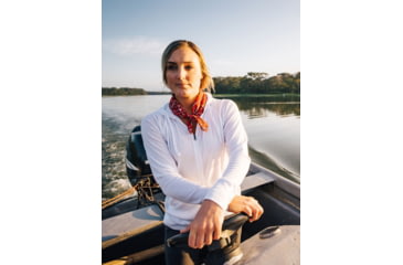 Image of ExOfficio BugsAway Lumen Full Zip Hoody - Womens, White, Extra Large, 2111-9716-1000-XL