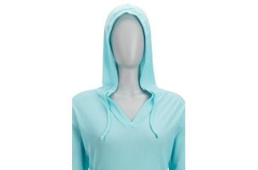 Image of Demo, ExOfficio BugsAway Lumen Hoody - Women's, Mystic Blue, M, 21112833-5327-M