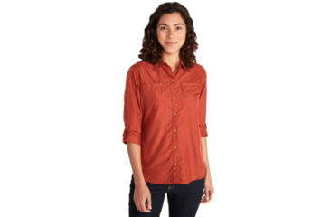 Image of ExOfficio BugsAway Palotina Long Sleeve - Womens, Rust, Extra Small, 2101-3368-3635-XS