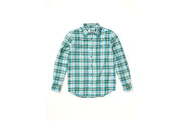 Image of ExOfficio BugsAway Redding Midweight Flannel Long Sleeve - Mens, Algiers Blue, Small, 1101-3352-5328-S