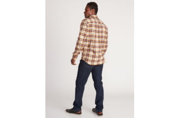 Image of ExOfficio BugsAway Redding Midweight Flannel Long Sleeve - Mens, Gold Flame, Small, 1101-3352-2304-S