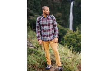 Image of ExOfficio BugsAway Redding Midweight Flannel Long Sleeve - Mens, Vineyard, Extra Large, 1101-3352-3603-XL