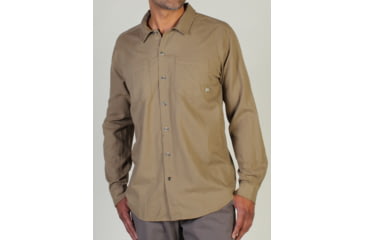 Image of ExOfficio Bugsaway Talisman Longsleeve Shirt - Mens-Walnut-Large