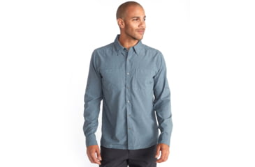 Image of ExOfficio BugsAway Tiburon Long Sleeve - Mens, Stormy Weather, 2XL, 1101-3396-6006-2XL