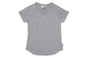 Image of ExOfficio Demo, BA Caddis Short Sleeve Shirt - Womens, Carbon Heather, Medium, 2111-3370-CARBHTHR-M-DM