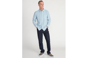 Image of ExOfficio Demo, BA Corfu Long Sleeve Shirt - Men's, Aleutian, Medium, 1101-3345-Aleut-M-DM