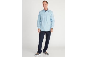 Image of ExOfficio Demo, BA Gallatin Long Sleeve Shirt - Men's, Aleutian, Medium, 1101-3316-Aleut-M-DM