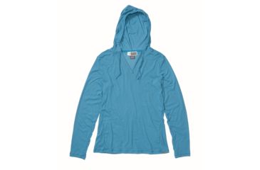 Image of ExOfficio Demo, BA Lumen Hoody - Womens, Atlantic, Medium, 2111-2833-ATLTIC-M-DM