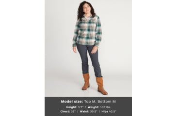 Image of ExOfficio Demo, BA Redding Mdwt Flannel Long Sleeve - Womens, Ballet, Medium, 2101-3365-Ballet-M-DM