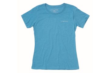 Image of ExOfficio Demo, Escape Tee Short Sleeve Shirt - Women's, Atlantic Heather, Medium, 2012-3363-ATLTICHTHR-M-DM