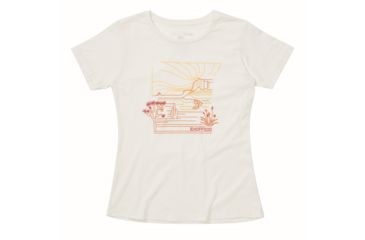 Image of ExOfficio Demo, Escape Tee Short Sleeve Shirt - Women's, Vellum Heather, Medium, 2012-3363-VLMHTHR-M-DM