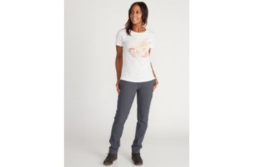 Image of ExOfficio Demo, Escape Tee Short Sleeve Shirt - Women's, Vellum Heather, Medium, 2012-3363-VLMHTHR-M-DM