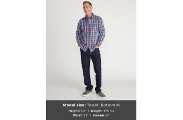 Image of ExOfficio Demo, Estacado Long Sleeve Shirt - Mens, Admiral Blue, Medium, 1001-3246-AdmBl-M-DM