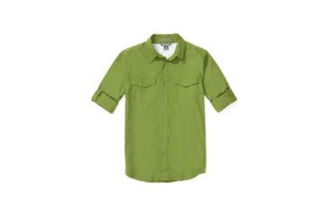 Image of ExOfficio Demo, Estacado Short Sleeve Shirt - Mens, Alpine Green, Medium, 1002-3249-AG-M-DM