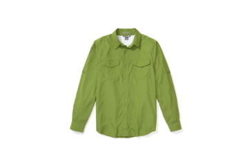Image of ExOfficio Demo, Estacado Short Sleeve Shirt - Mens, Alpine Green, Medium, 1002-3249-AG-M-DM