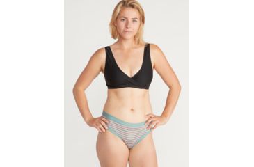 Image of ExOfficio Demo, GNG Sprt Msh Printed Bikini - Women's, Trellis Double Stripe, Medium, 2245-3046-TRLDblStrp-M-DM