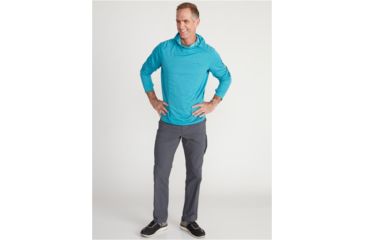 Image of ExOfficio Demo, Hyalite Hoody - Men's, Algiers Blue, Medium, 1011-3253-AlgiersBl-M-DM