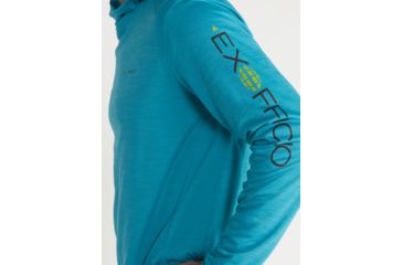 Image of ExOfficio Demo, Hyalite Hoody - Men's, Algiers Blue, Medium, 1011-3253-AlgiersBl-M-DM