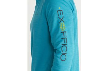 Image of ExOfficio Demo, Hyalite Hoody - Men's, Algiers Blue, Medium, 1011-3253-AlgiersBl-M-DM