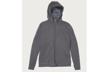 Image of ExOfficio Demo, Kalmai Hoody - Women's, Carbon Heather, Medium, 2017-3367-CARBHTHR-M-DM