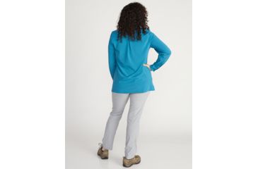 Image of ExOfficio Demo, Kizmet Long Sleeve Shirt - Women's, Atlantic, Medium, 2001-3197-ATLTIC-M-DM