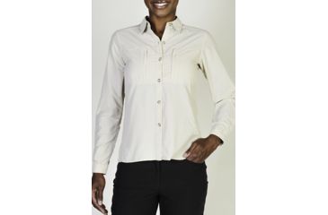 Image of ExOfficio Dryflylite Long Sleeve Shirt - Women's-Bone-Large