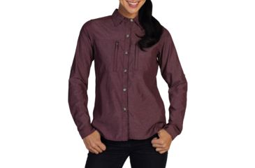 Image of ExOfficio Dryflylite Long Sleeve Shirt - Women's-Antique-X-Small
