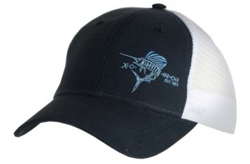 Image of ExOfficio Embroidered Trucker Hat-Navy Sailfish-One Size