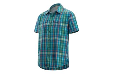 Image of ExOfficio Estacado Short Sleeve, Deep Water, XL, 10023249-5721-XL