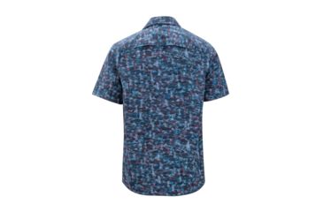 Image of ExOfficio Estacado Short Sleeve, Navy Fishline, S, 10023249-5618-S