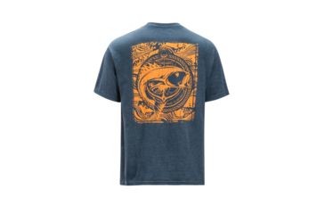 Image of ExOfficio Excursion Short Sleeve Tee, Navy Heather, M, 10123274-5640-M