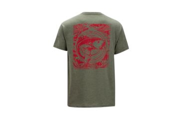 Image of ExOfficio Excursion Short Sleeve Tee, Olive Heather, S, 10123274-6025-S