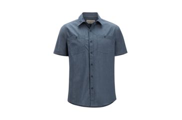 Image of ExOfficio Gaillac Short Sleeve, Navy, M, 10023342-5600-M