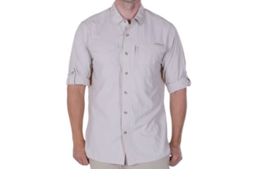 Image of ExOfficio Geotrek'r Field Long Sleeve Shirt - Men's-Small-Bone