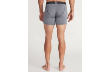 Image of ExOfficio Give-N-Go 2.0 6in Sport Boxer Brief - Mens, Steel Onyx/Black, 2XL, 12413448-9182-2XL